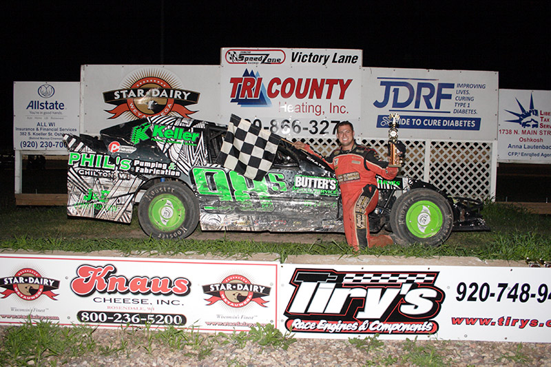 Tom Scheetz Racing Schneider celebrates birthday, Oshkosh checkers - IMCA - International ...