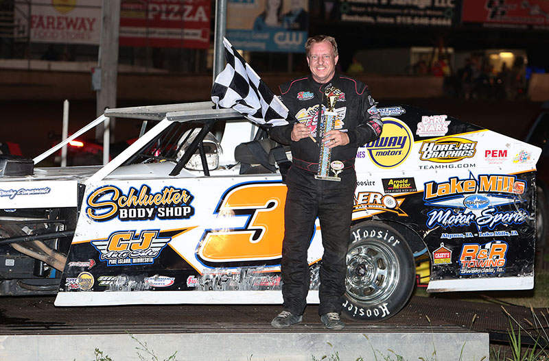 Shryock scores IMCA Modified feature win at Boone IMCA