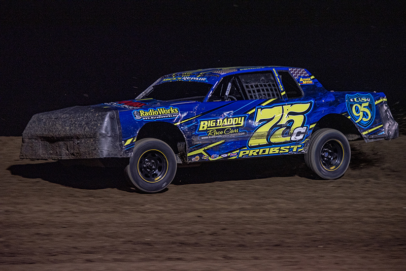 Always a contender, Probst wins first IMCA Sunoco Hobby Stock national
