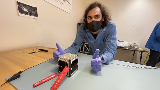 Jack Danos with satellite