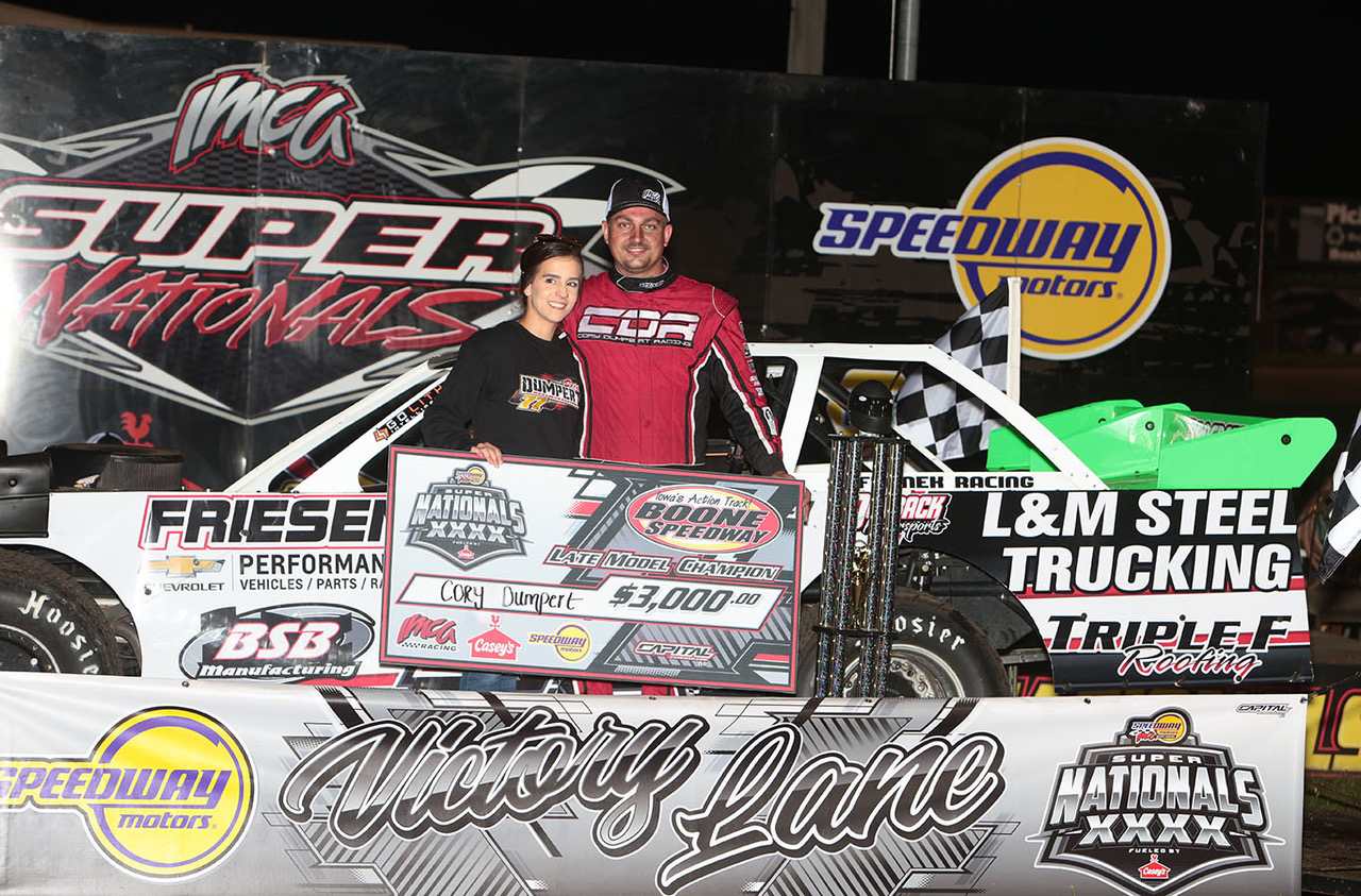 Dumpert makes Nebraska proud with IMCA Super Nationals Late Model crown