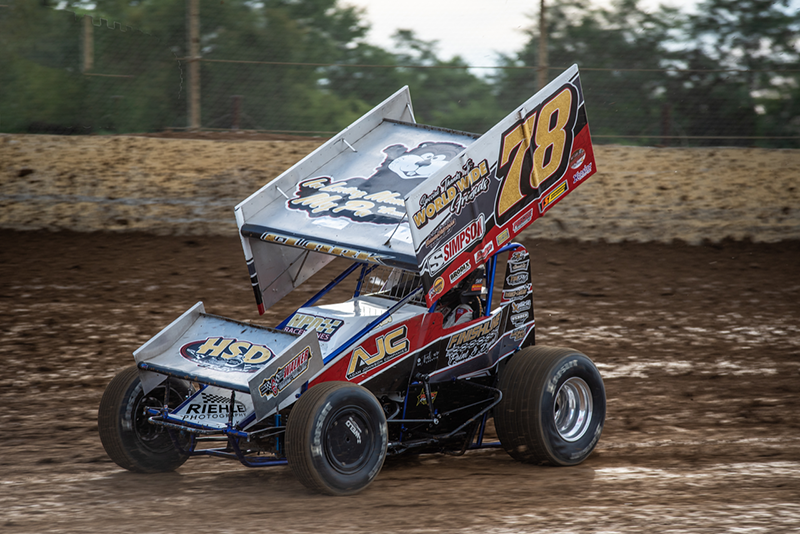 Rare repeat for Clark in drive to national IMCA RaceSaver Sprint Car