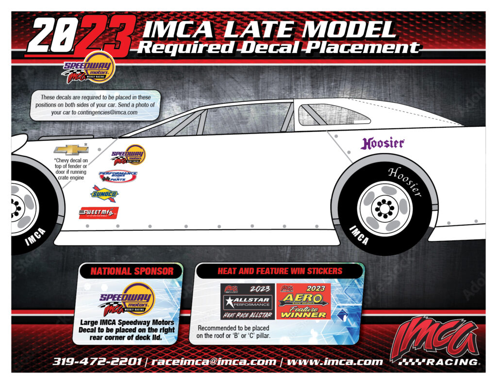 Late Model Decal Placement
