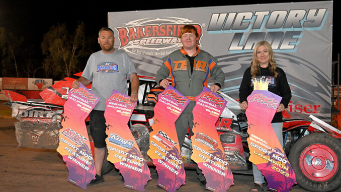 Tyler Bannister with trophies