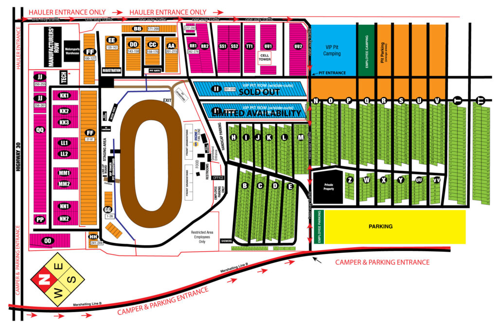 2023 Boone Speedway Map