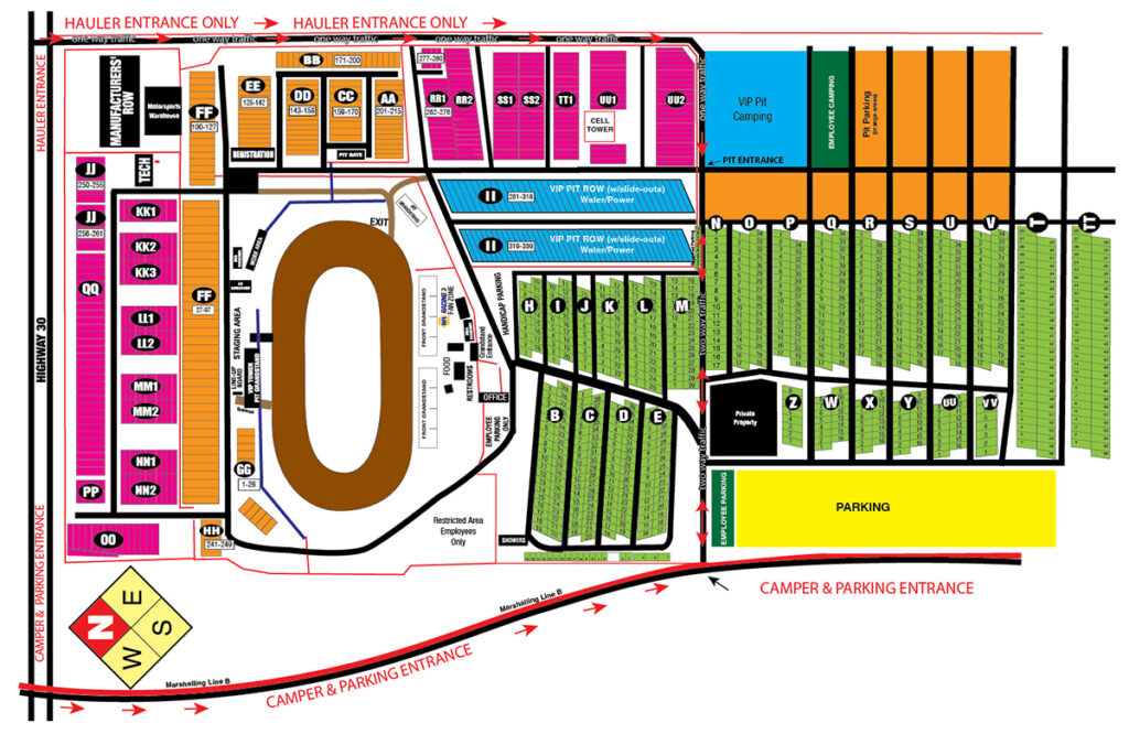 2023 Boone Speedway Super Nationals Map