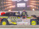 Damon Murty charged from 23rd starting to win Friday’s sixth Sunoco IMCA Stock Car qualifier during the Speedway Motors IMCA Super Nationals fueled by Casey’s at Boone Speedway on Sept. 5. (Photo by Byron Fichter Fotography)